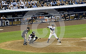 Alex Rodriguez on the home plate