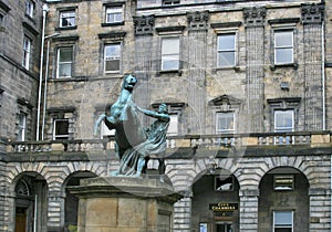 Alexander and Bucephalus statue, Edinburgh