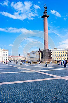 Alexander Column on Palace Square photo