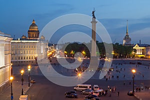 Alexander Column on square in front of Main Staff photo