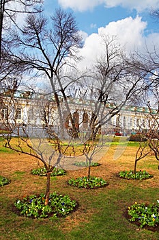 Alexander garden in Moscow.