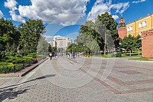 Alexander gardens in Moscow