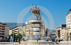 Alexander the Great Monument in Skopje photo