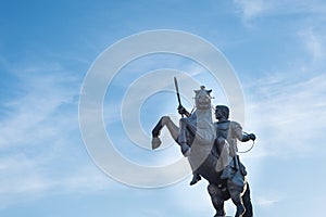 Alexander the Great statue in Skopje, Macedonia