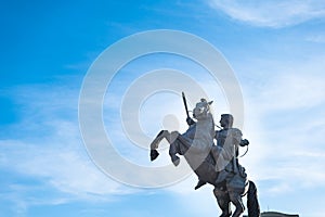 Alexander the Great statue in Skopje, Macedonia