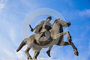Alexander the Great Statue in Thessaloniki, Greece