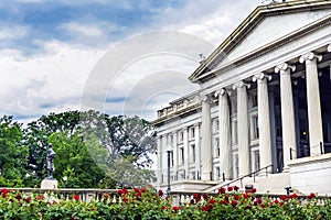 Alexander Hamilton Statue US Treasury Department Washington DC photo