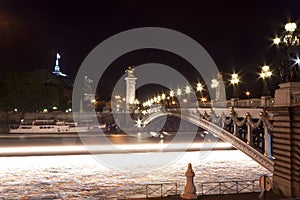 The Alexander III bridge at night - Paris