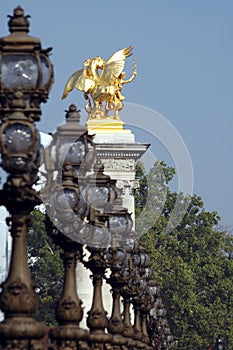 Alexander III bridge in Paris