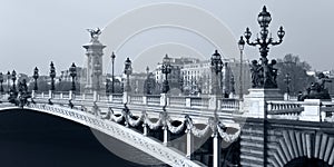 Alexander III Bridge in Paris. France.