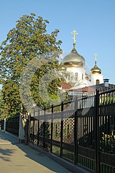 Alexander Nevsky Cathedral, the main Orthodox church in Krasnodar, which was destroyed in 1932 and rebuilt in 2006.