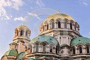 Alexander Nevsky cathedral Sofia, Bulgaria. Bulgarian Orthodox cathedral in the capital of Bulgaria. Built in Neo