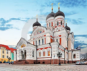 Alexander Nevsky Cathedral in the Tallinn Old Town, Estonia