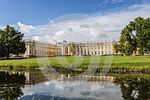 Alexander Palace in Alexander Park in Tsarskoye Selo. The Town Of Pushkin, Saint-Petersburg,