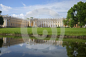 The Alexander Palace in Tsarskoye Selo summer day. St. Petersburg