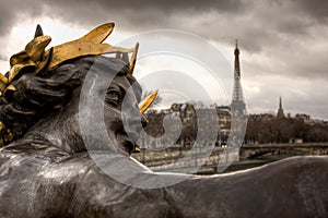 Alexander the Third bridge in Paris