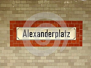 Alexanderplatz, Berlin - Famous subway station (Germany, Europe)