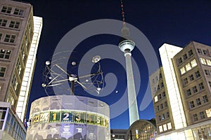 Alexanderplatz Berlin. World clock.