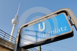 Alexanderplatz, at central Mitte district of Berlin