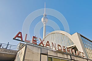 Alexanderplatz, at central Mitte district of Berlin. photo