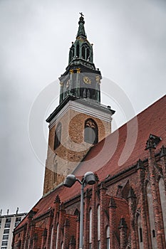 Marienkirche at the Alexanderplatz in Berlin, Germany photo