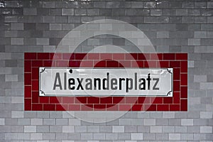 Alexanderplatz metro station in Berlin, Germany