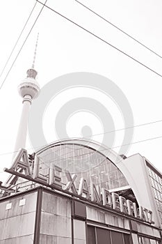 Alexanderplatz Railway Station in Mitte; Berlin