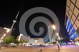 Alexanderplatz square cityscape Berlin Germany