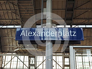 Alexanderplatz station in Berlin