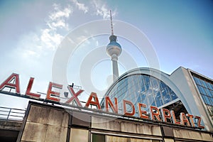 Alexanderplatz subway station in Berlin photo