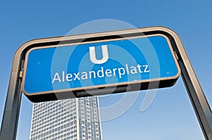 Alexanderplatz U-bahn station at Berlin, Germany