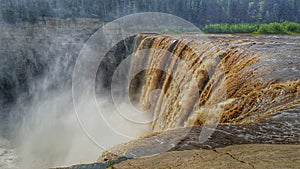 Alexandra Falls On The Hay River In Canada`s Northwest Territories