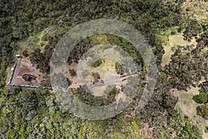 Alexandra Falls Mauritius - aerial view of remote area in the Black River national park