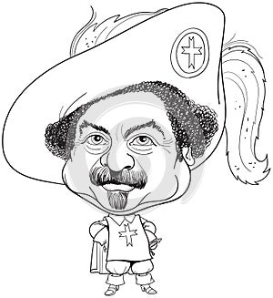 Alexandre Dumas pÃ¨re caricature portrait