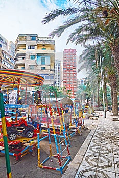 Residential neighborhood of Alexandria, Egypt