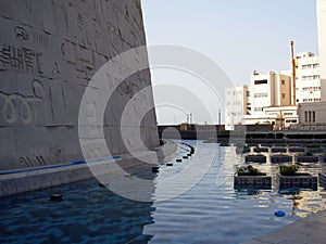 Alexandria in egypt: the street and the building