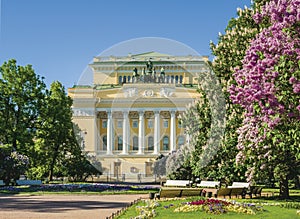 Alexandriinsky Theater in St.-Petersburg