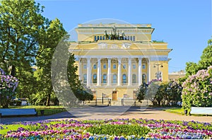 Alexandrinsky Theater in St.-Petersburg, Russia