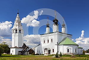 Alexandrovsky convent. Church of the Ascension with a bell tower. Suzdal
