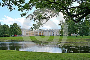 View of the Alexander Palace. Alexandrovsky Park. Pushkin City. photo