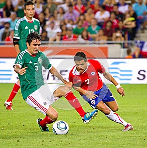 Alexis Sanchez in action