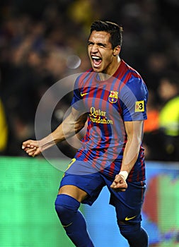 Alexis Sanchez of FC Barcelona