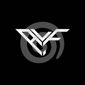ALF letter logo creative design with vector graphic photo
