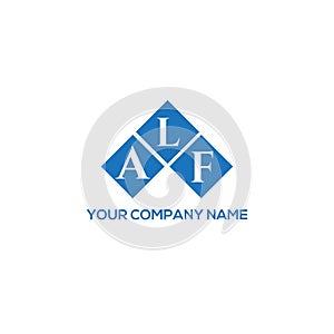 ALF letter logo design on WHITE background. ALF creative initials letter logo concept. ALF letter design