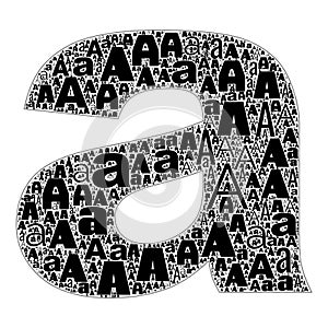 Alfabet Letters A-Z Text Illustration Background. Full Resolution