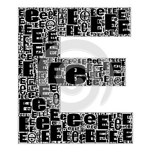 Alfabet Letters A-Z Text Illustration Background. Full Resolution