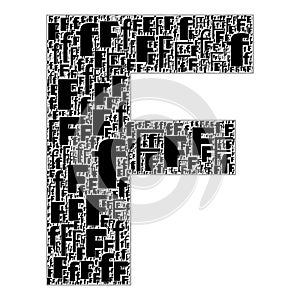 Alfabet Letters A-Z Text Illustration Background. Full Resolution