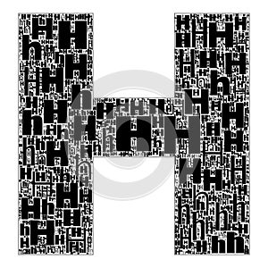 Alfabet Letters A-Z Text Illustration Background. Full Resolution