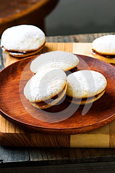 Alfajores cookies.style rustic