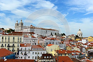 Alfama district at the east of Lisbon, Portugal
